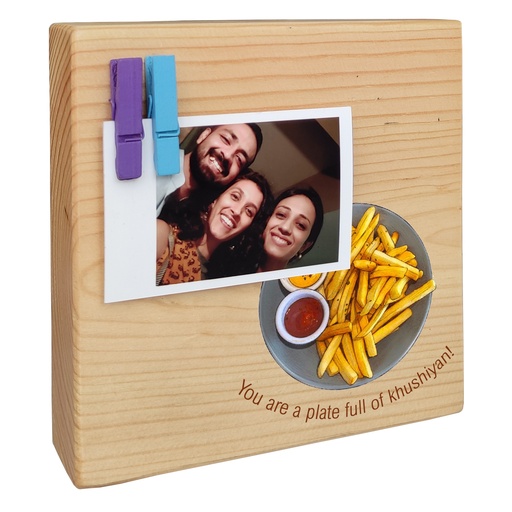 Fries - Instax Wood Block