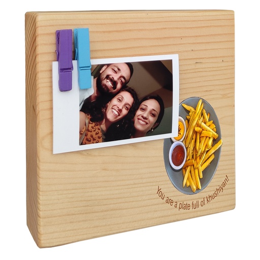 Fries - Instax Wood Block