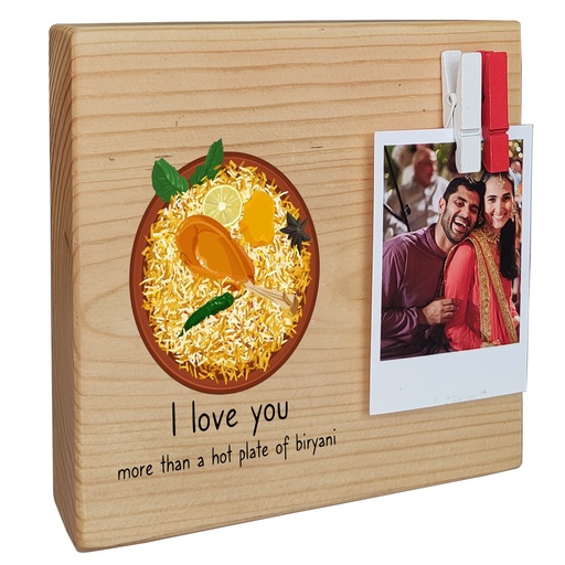 Biryani - Instax Wood Block