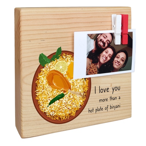 Biryani - Instax Wood Block