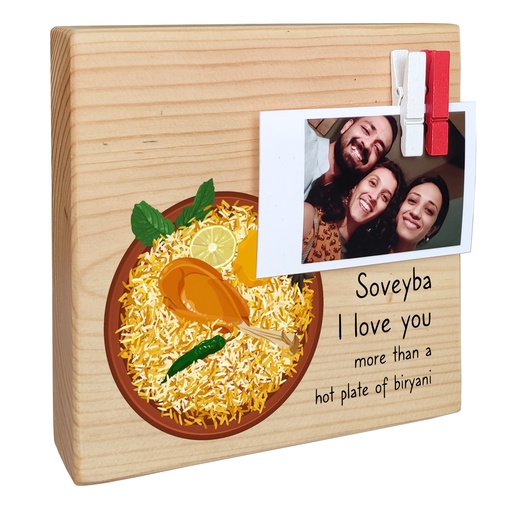 Biryani - Instax Wood Block