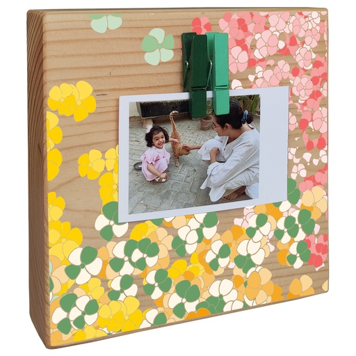 Flowerfall - Instax Wood Block