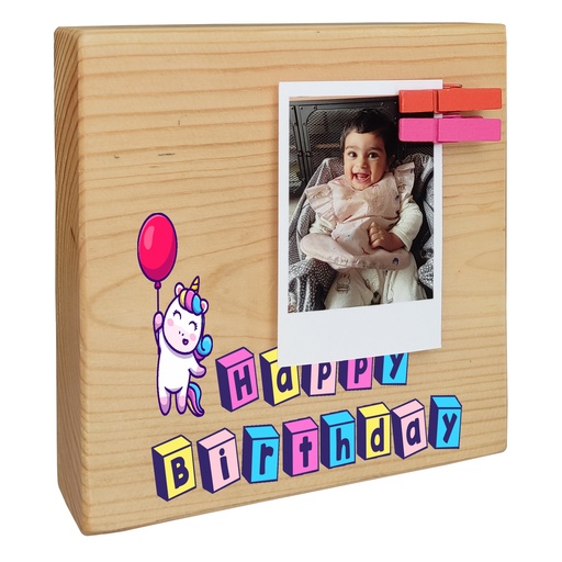 Baby Unicorn - Instax Wood Block