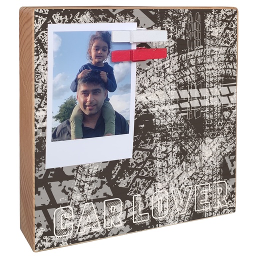 [EC-IWB-Motorcycle] Car Lover - Instax Wood Block