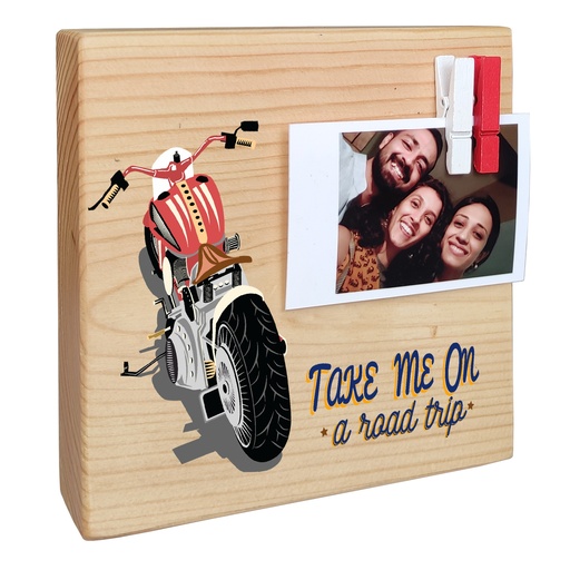 Motorcycle - Instax Wood Block