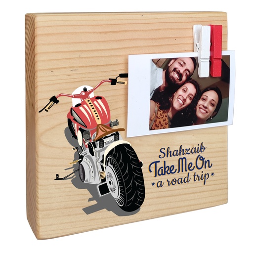 Motorcycle - Instax Wood Block