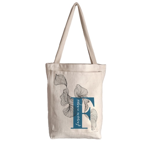 Your Initial 2 - Canvas Bag