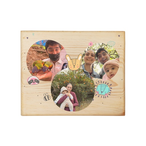 [EC-WP-9"x11"-Doodle] Doodles - Wood Plaque
