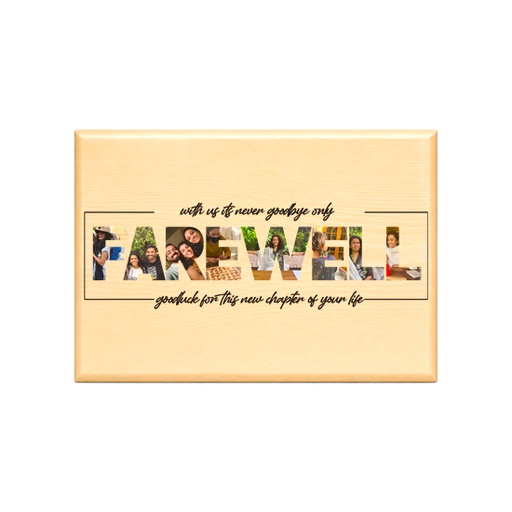 [EC-WP-16"x11"-Farewell] Farewell - Wood Plaque