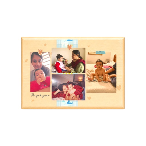 [EC-WP-16"x11"-Heart] Hearts - Wood Plaque